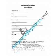 Promissory Installment Note (with Balloon Payment) - Nevada